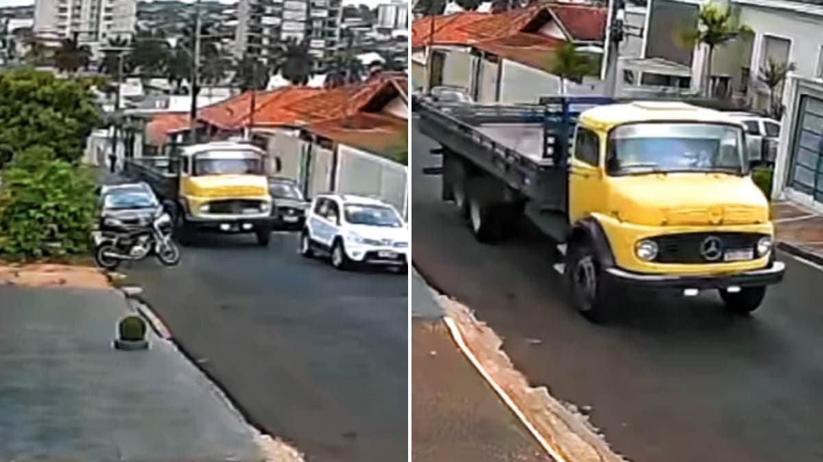 Caminhão atinge carro estacionado e foge em Jaboticabal; proprietária busca informações