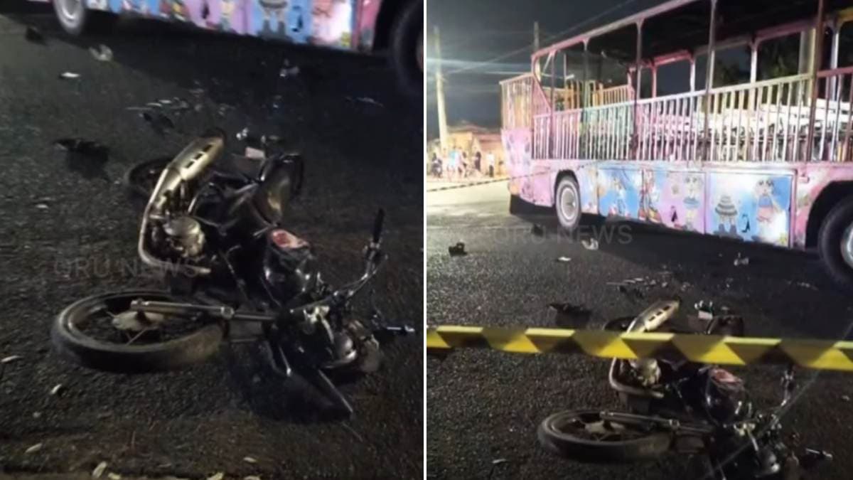 Acidente zona Oeste de Ribeirão Preto: Colisão entre trenzinho e moto deixa dois feridos na Cásper Líbero