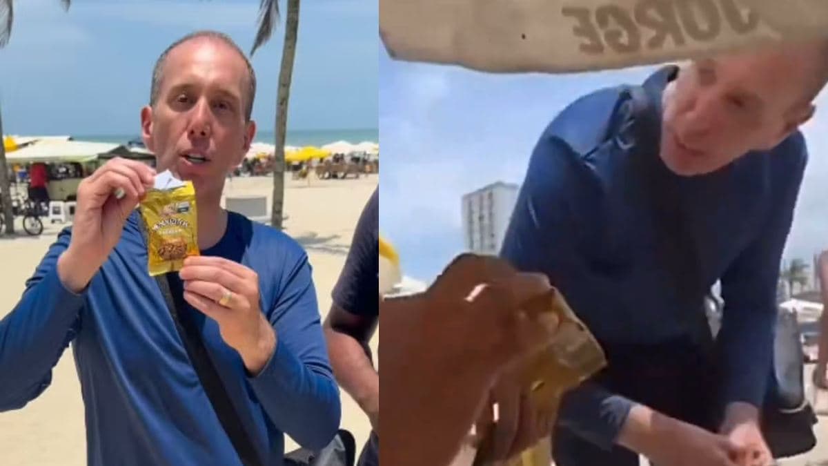 Afastado, prefeito de Sorocaba vende amendoim na praia e motivo surpreende